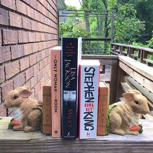 Vintage Bunny Rabbit Bookends